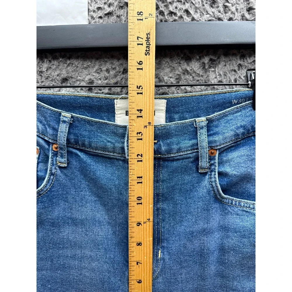 Boden High Rise Wide Leg Denim Jeans Medium Wash Blue Womens Size 32